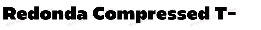 Redonda Compressed T字体转换